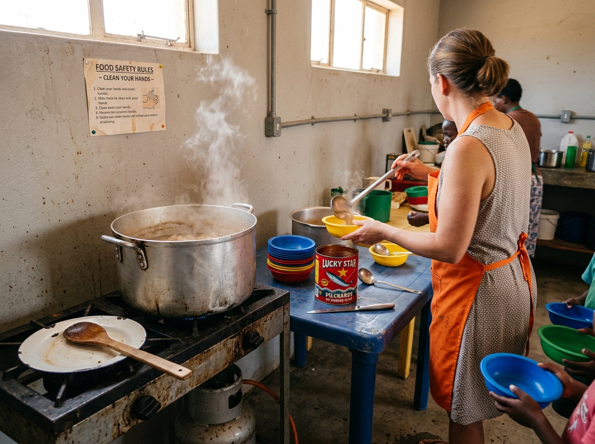 Community kitchen and meal service.