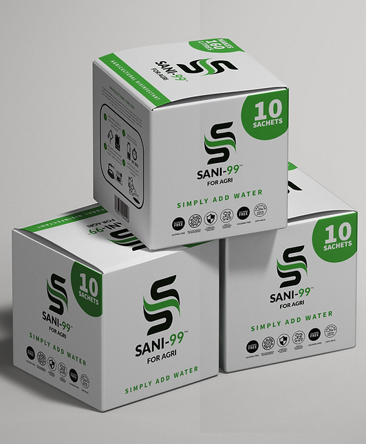 SANI-99 for AGRI product boxes